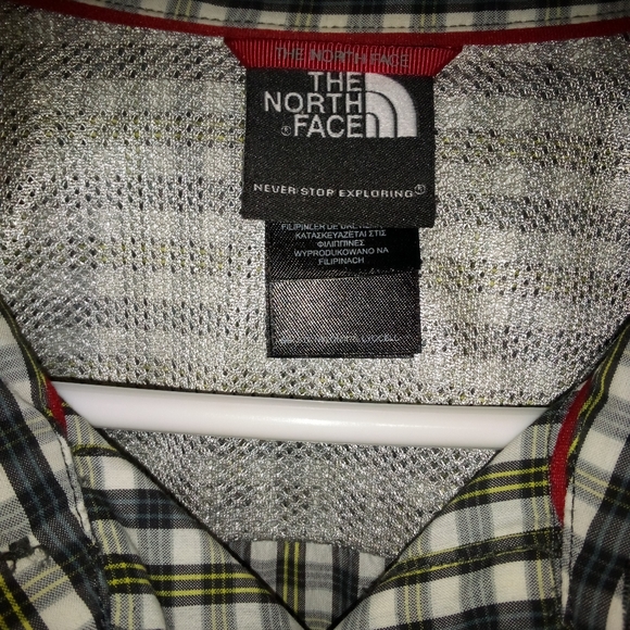 The NORTH FACE Poplin Plaid Button up Shirt Men's Size XLarge - Picture 5 of 9